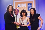 Amie Peters, An Post (sponsor of the Direct Marketing Award) with award winners Cormac Tobin; Lynn Doyle and Rachel O’Doherty, Unicarepharmacy