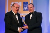 Paul O’Sullivan, DIT, presents the New Product  New Market Award to Sean Quirke, McDonalds Ireland