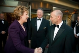 President Mary McAleese greeted by John Clifton, Burlington Hotel