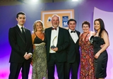 Robert Jordan, Glanbia Consumer Foods (sponsor of the Corporate Social Responsibility Award) with award winners Louise Oppermann; Liam Ryan; Derek Shears; Diane Ryan and Michelle Duff, S