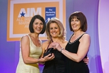 Sian Gray, Nokia (sponsor of the Integrated Marketing Award) with award winners Liz Roche and Mary Reynolds, Society of St Vincent de Paul