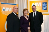 Tom Trainor, chief executive, Marketing Institute of Ireland; President Mary McAleese; Michael Carey, chairman of the board, Marketing Institute of Ireland